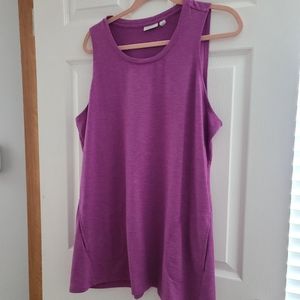 LOGO Lori Goldstein Lounge 1X Tank Orchid Purple